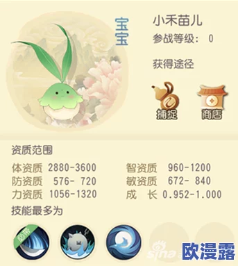 《大唐游仙记》深度解析:宝宝小禾苗儿技能属性全解读与攻略指南 《大唐游仙记》深度解析:宝宝小禾苗儿技能属性全解读与攻略指南