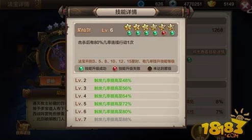 封神召唤师:掌握法宝升星技巧,让神器属性突破极限更上一层楼 封神召唤师:掌握法宝升星技巧,让神器属性突破极限更上一层楼